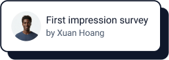 First impression survey