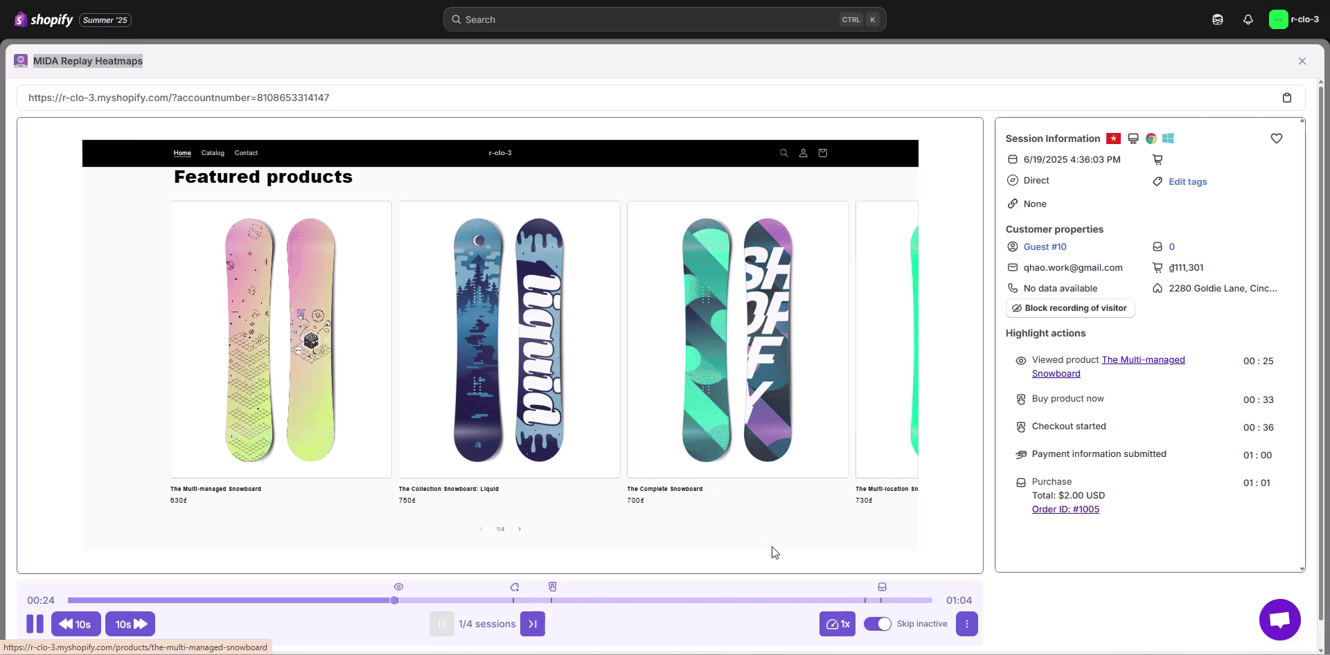 Mida Analytics Dashboard