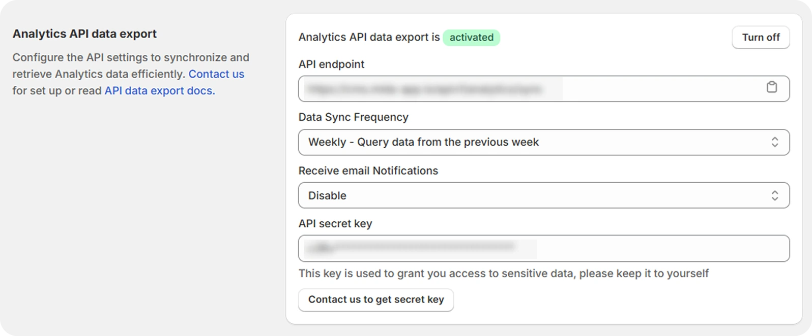 Analytics API
